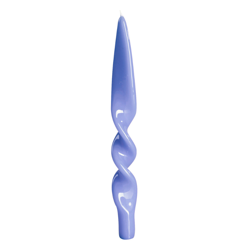 Swirl Candles - Periwinkle