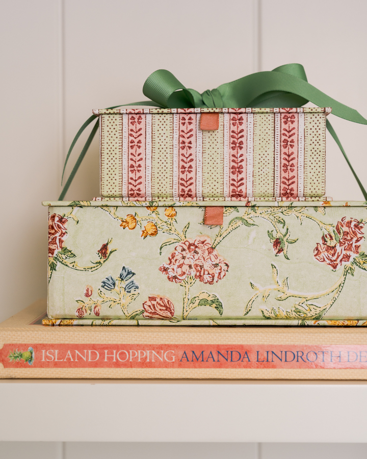 Keepsake Box Set - Floral & Stripe