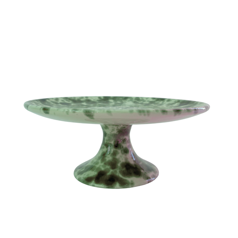 Splatter Cake Stand - Turquoise