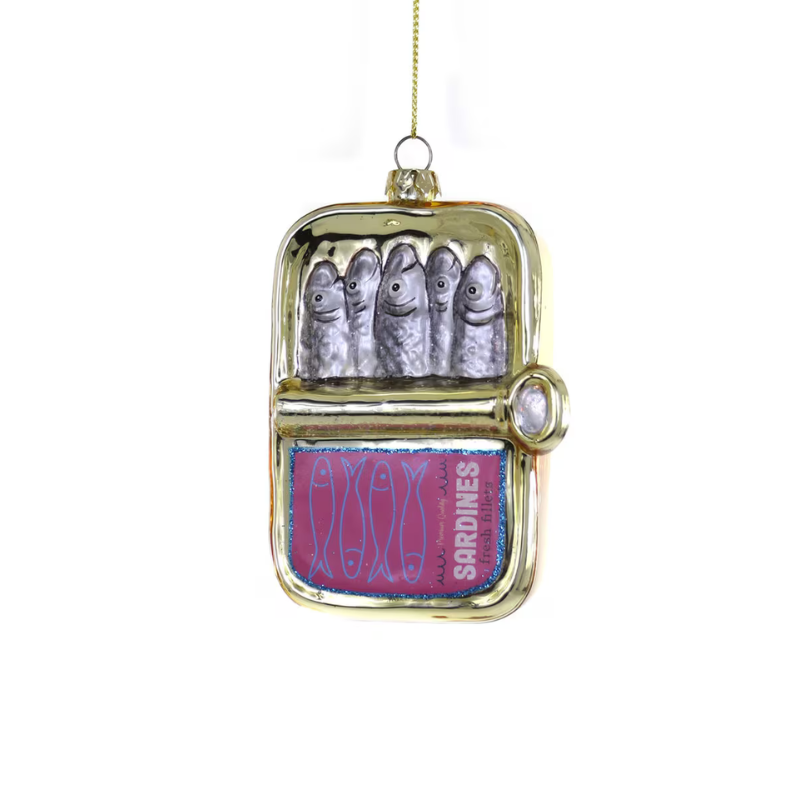 Purple Canned Sardines Ornament