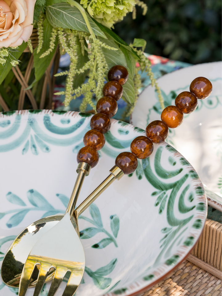 Brown Ball Serving Set