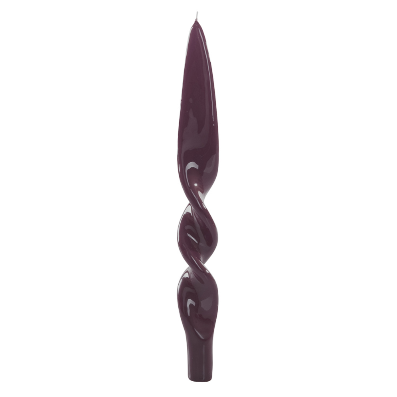 Swirl Candles - Aubergine