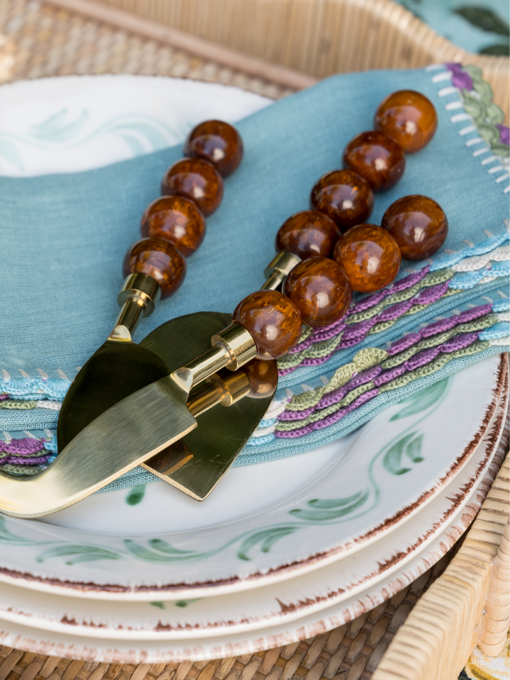 Brown Ball Cheese Knives