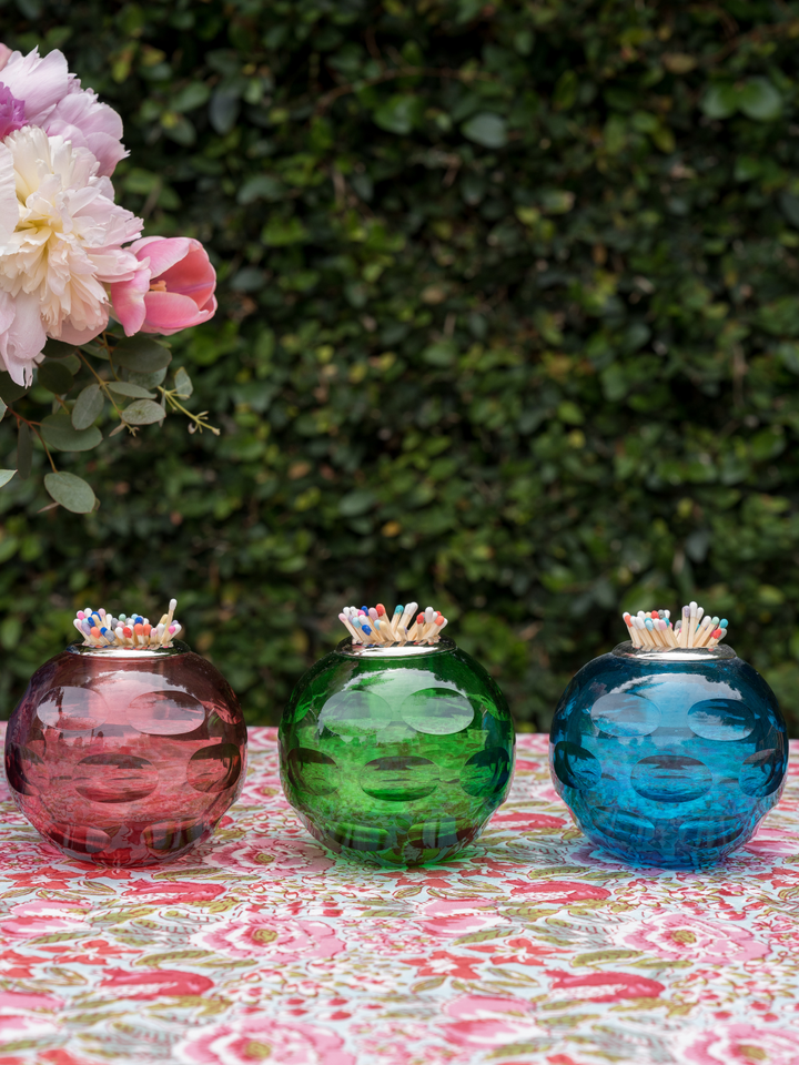 Greta Glass Match Strike - Blue