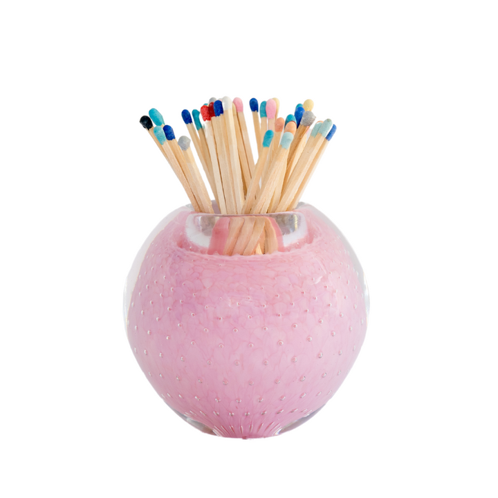 Pink Glass Match Strike