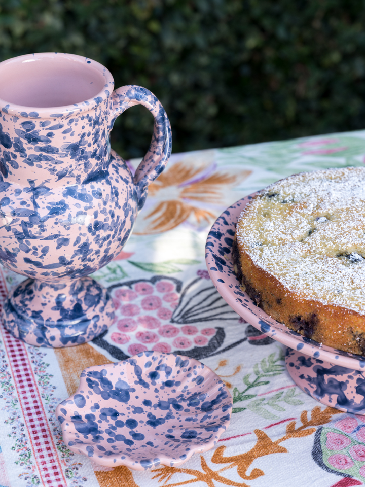 Splatter Cake Stand - Pink/Blue