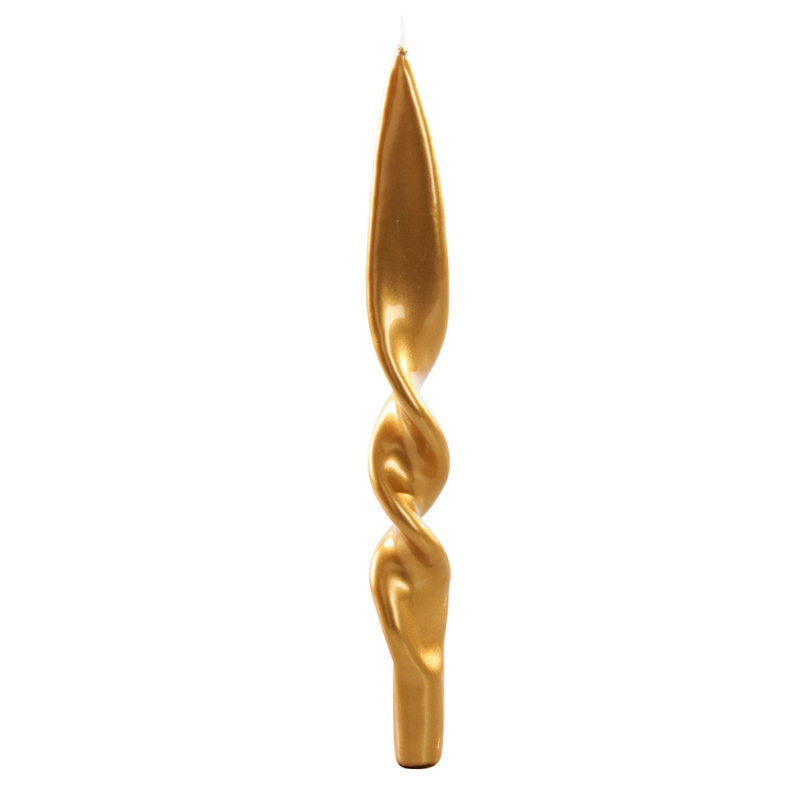 Swirl Candles - Gold