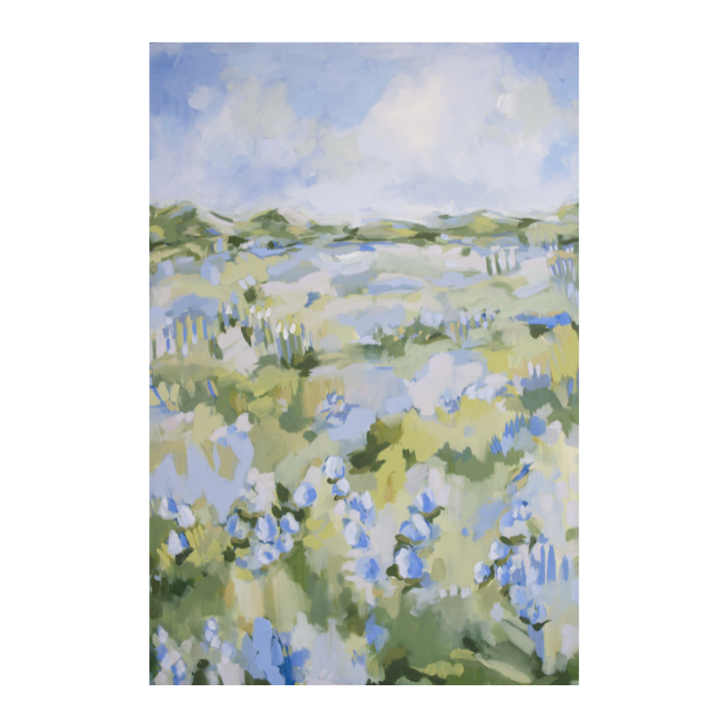 Fields of Blue Art Print