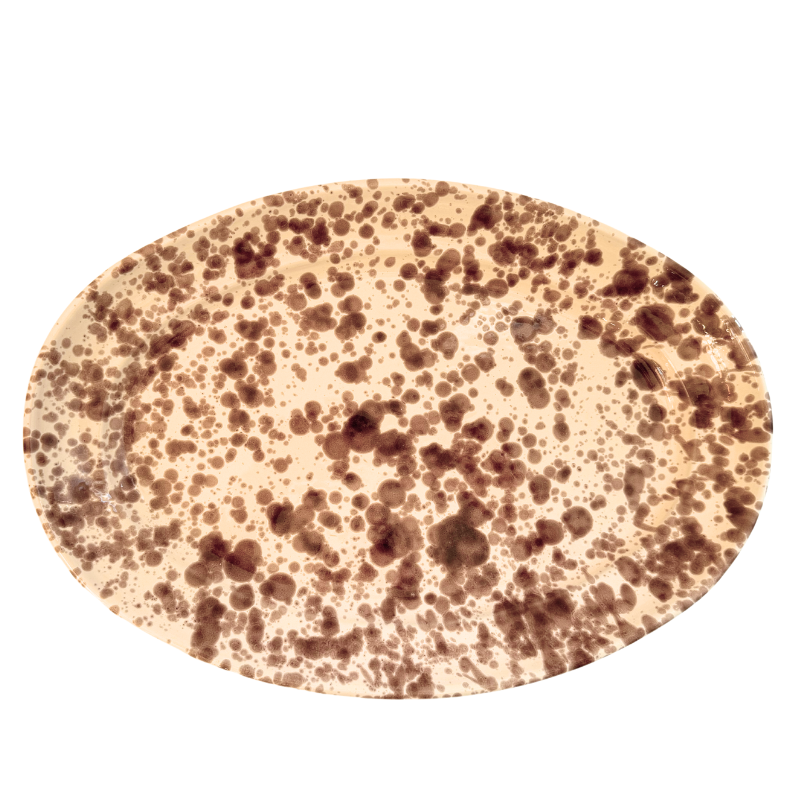 Splatter Serving Platter - Brown