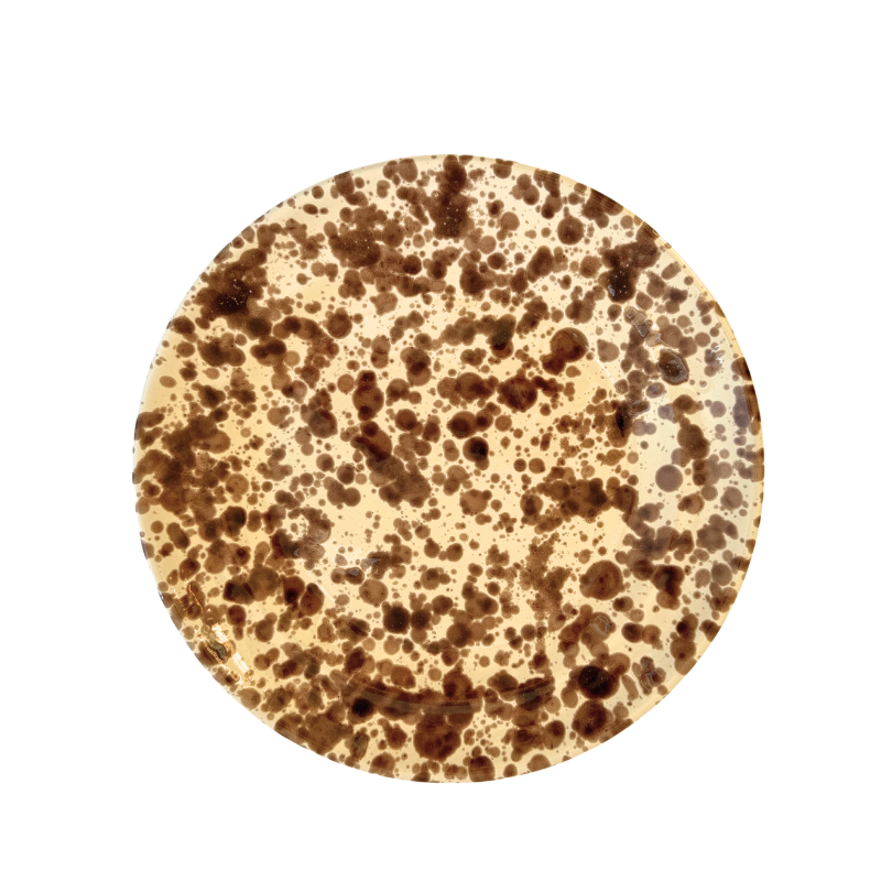 Splatter Dinner Plates - Brown