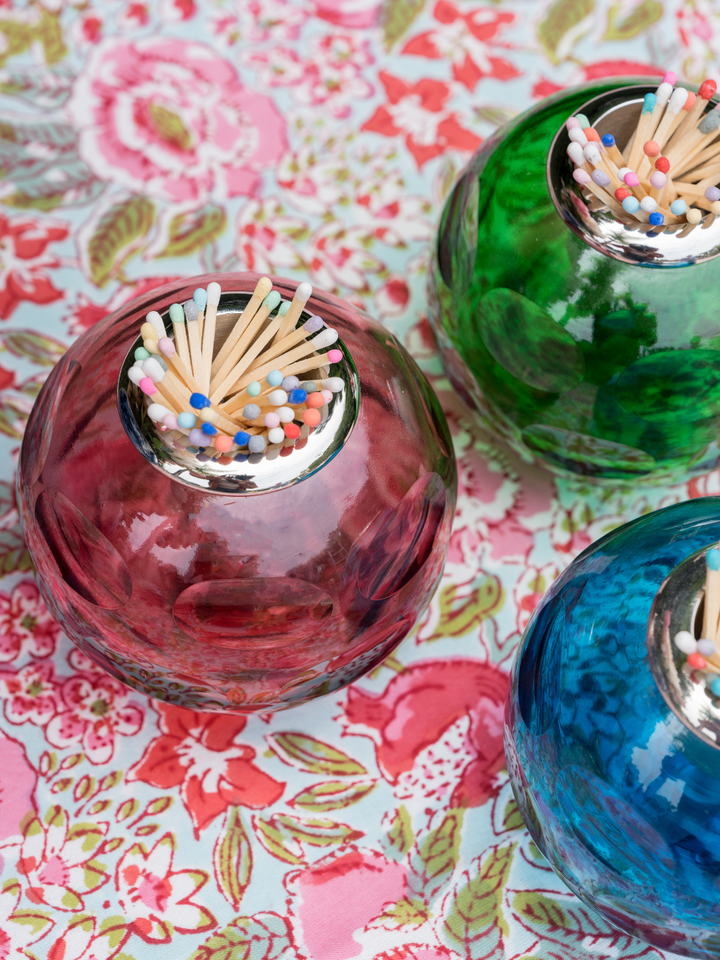 Greta Glass Match Strike - Blue