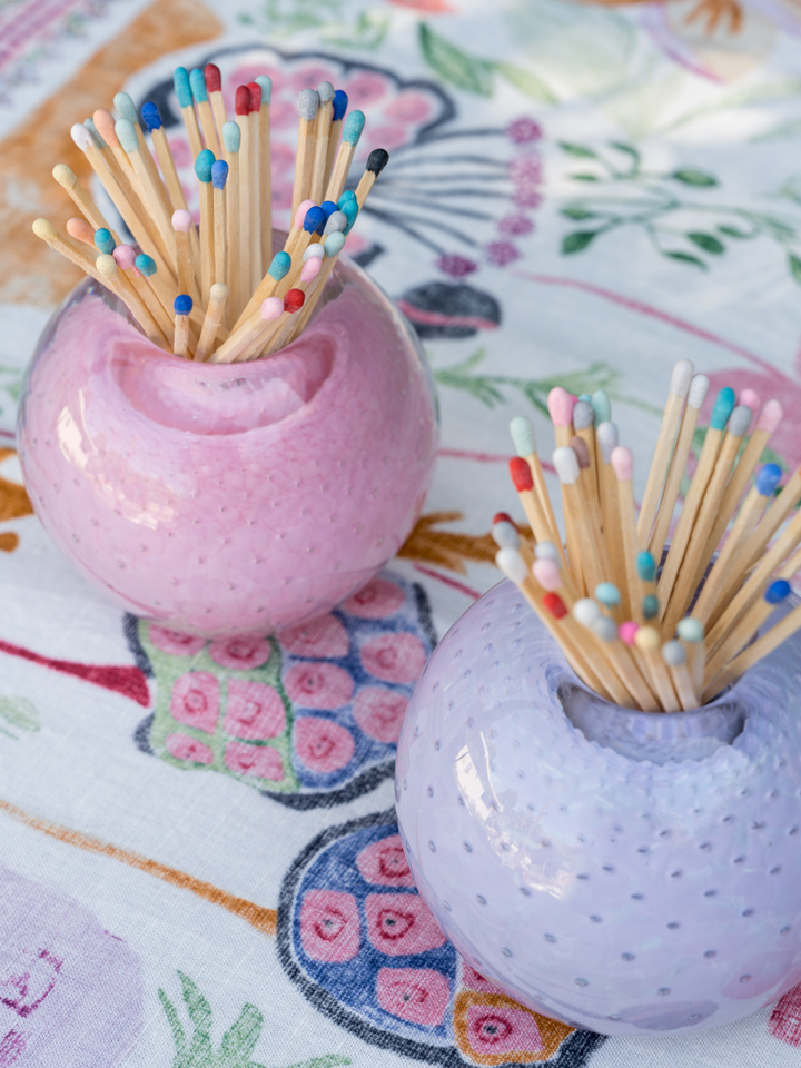 Pink Glass Match Strike