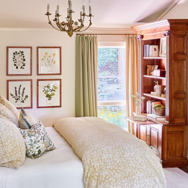 Pressed Single Smooth Hydrangea Framed Art