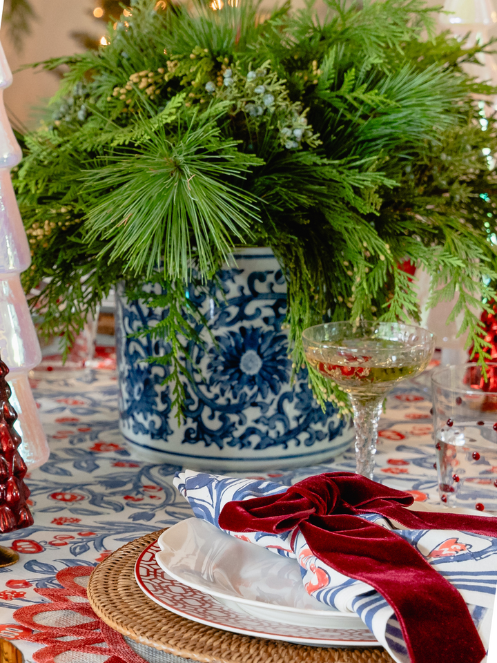 Blue & White Garden Planter