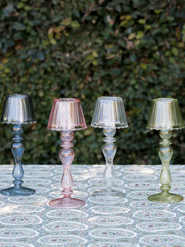 Tea Light Table Lamp - Clear