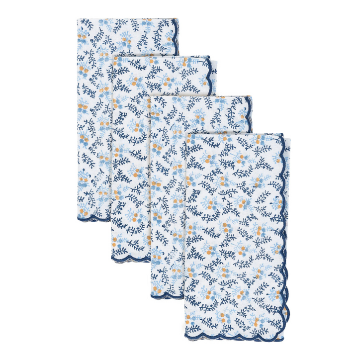 Little Flower Napkins - Blue