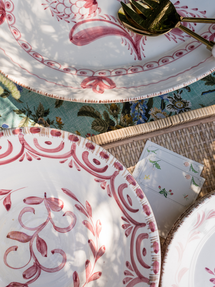 Floral Vine Bowl - Pink