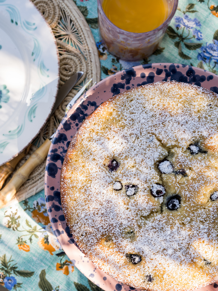 Splatter Cake Stand - Pink/Blue