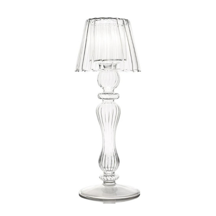 Tea Light Table Lamp - Clear