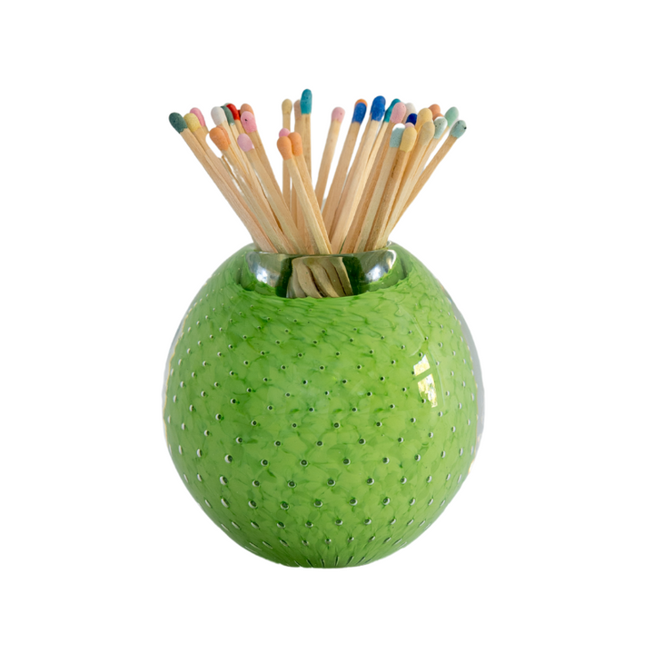 Green Glass Match Strike