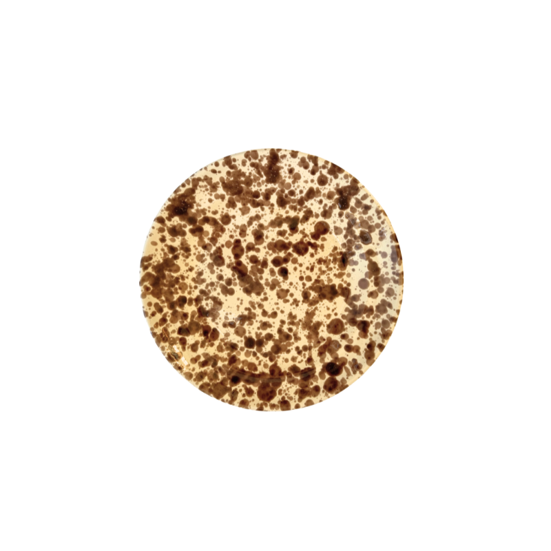 Splatter Small Plates - Brown