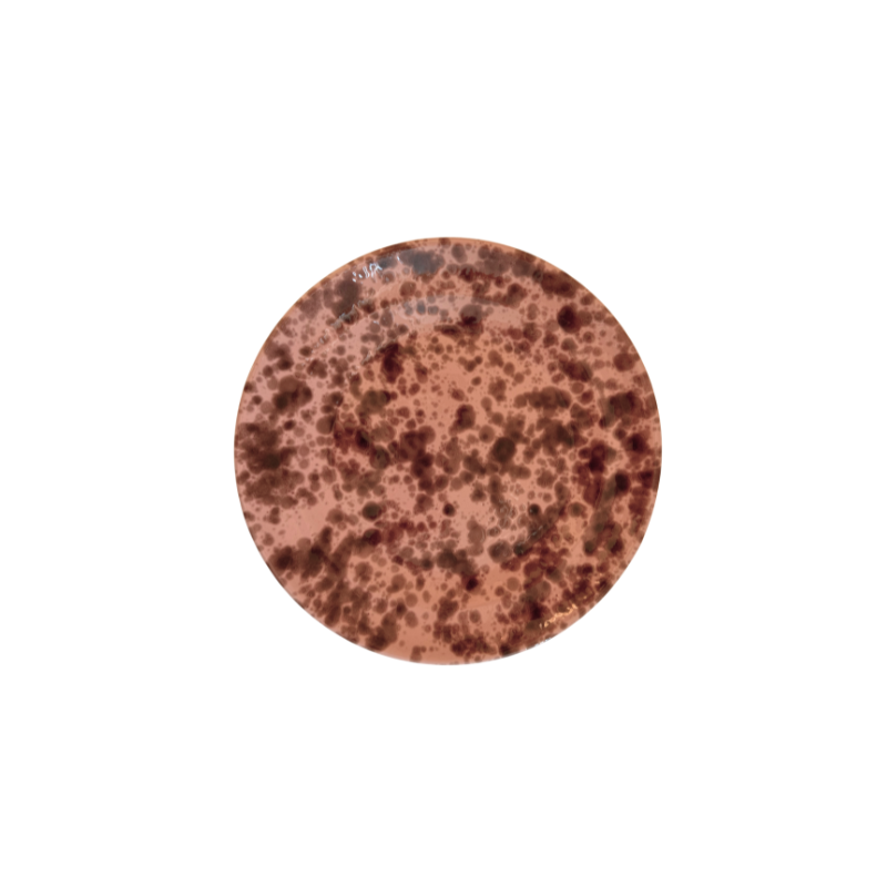 Splatter Small Plates - Pink/Brown