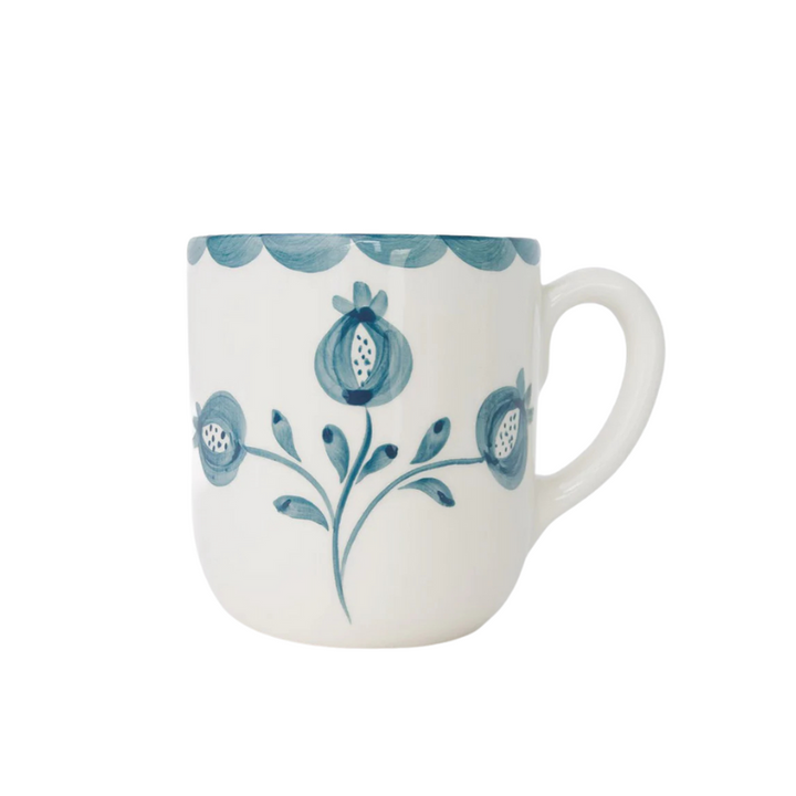 Pomegranate Mugs - Teal