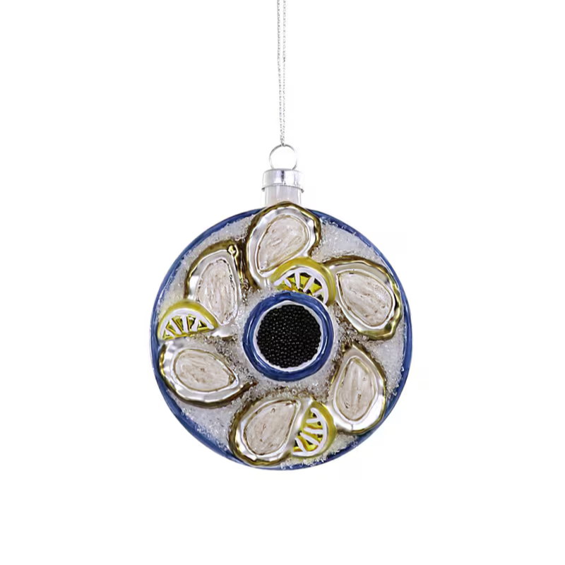 Plated Oyster Ornament