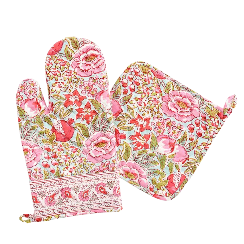 Wildflower Oven Mitts
