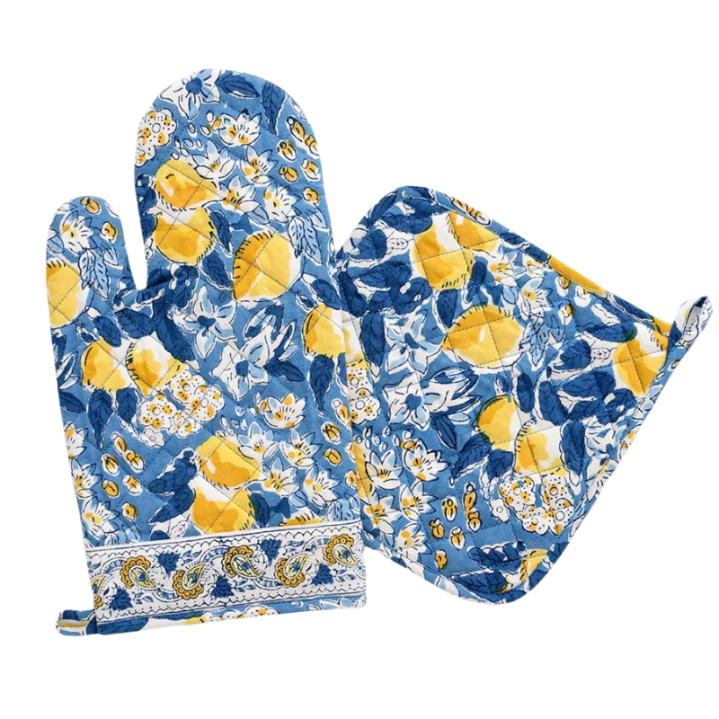 Lemon Orchard Oven Mitts