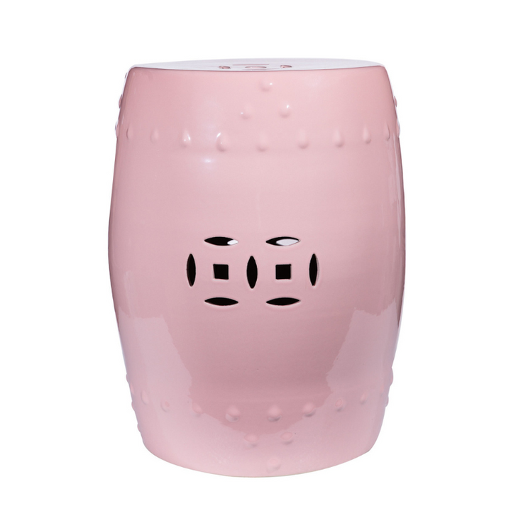 Flamingo Pink Garden Stool