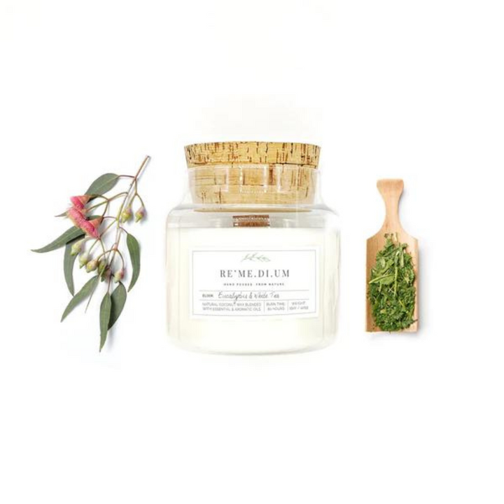 RE'ME.DI.UM Eucalyptus & White Tea Candle