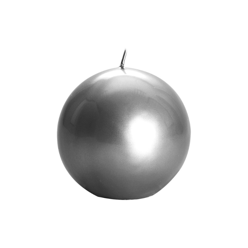 Sphere Candle - Silver