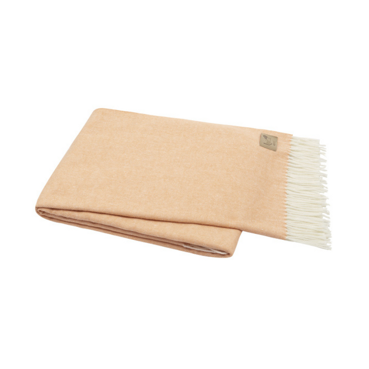 Creamsicle Italian Herringbone Throw