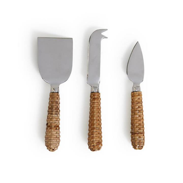 Rattan Cheese Knives