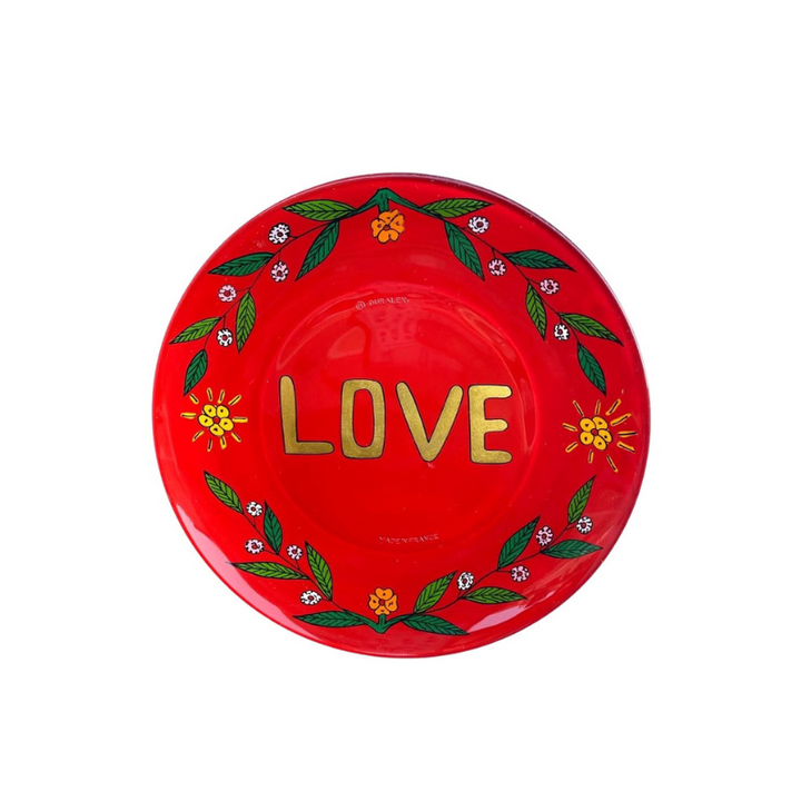 Hand-Painted Love Plate