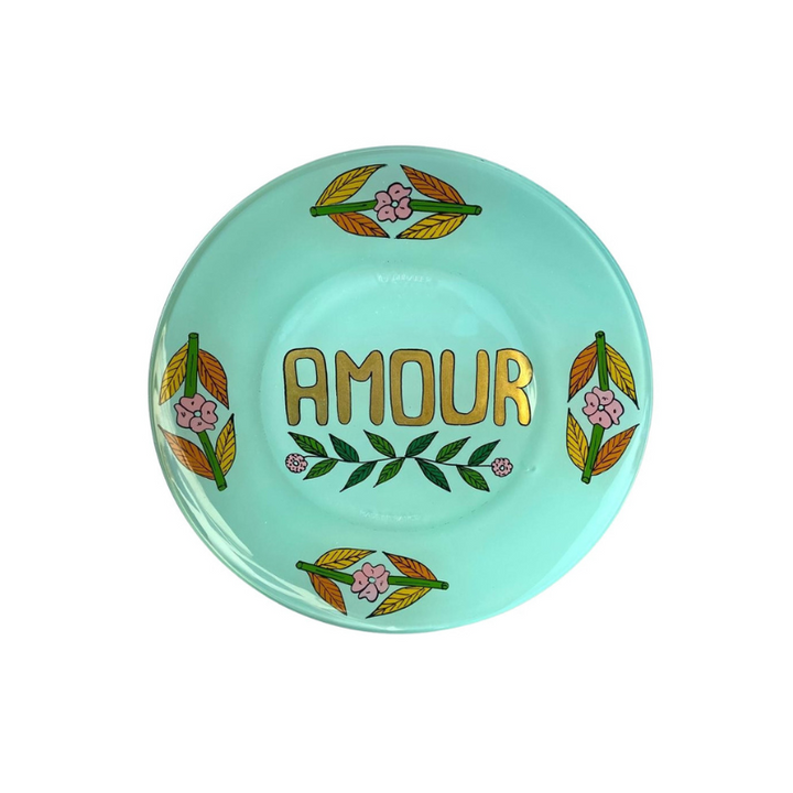 Hand-Painted Amour Plate