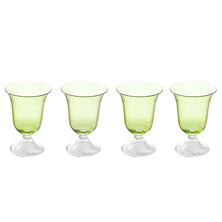 Claire Water Glasses - Green