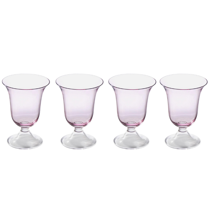 Claire Water Glasses - Pink