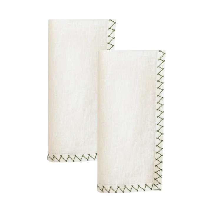 Zig-Zag Napkins - Green