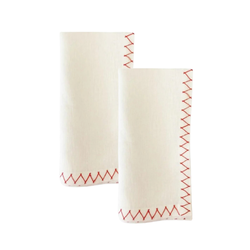 Zig-Zag Napkins - Red