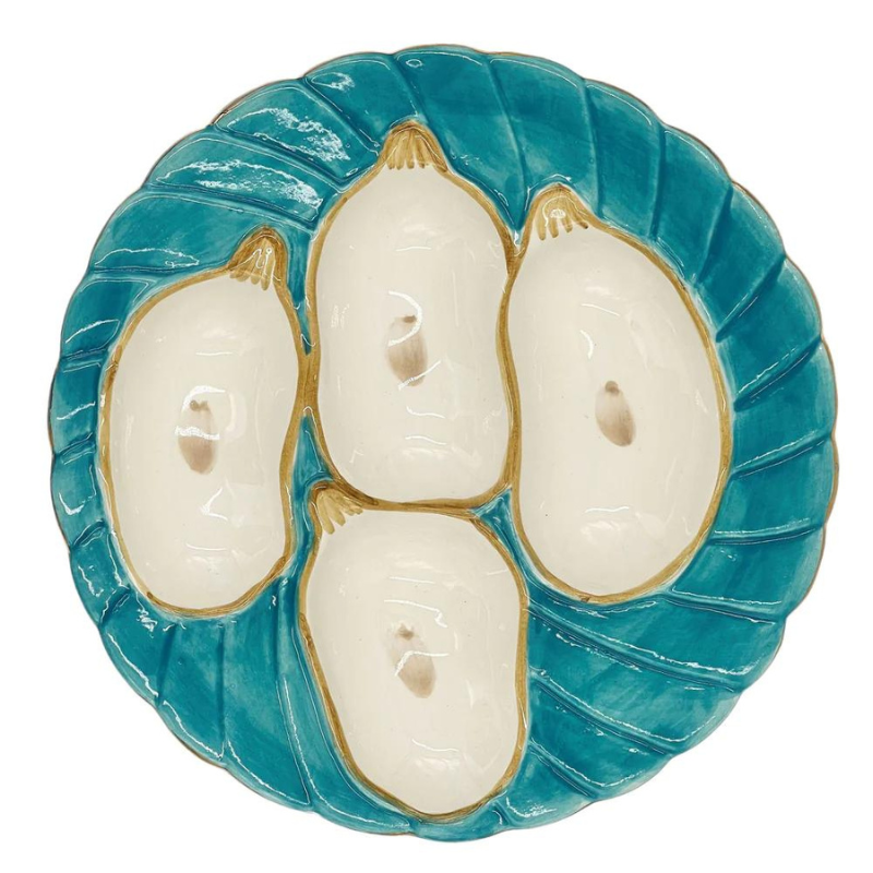 Oyster Plates - Turquoise