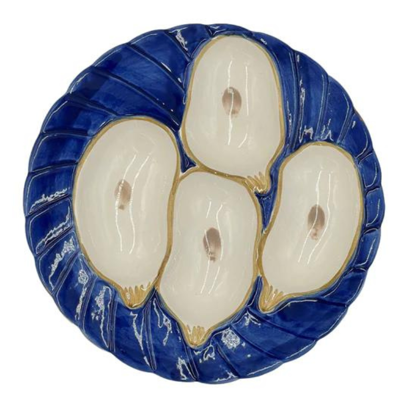 Oyster Plates - Cobalt