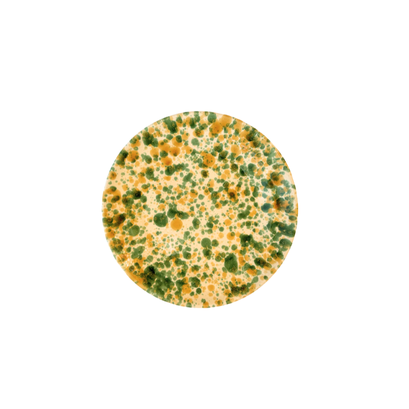 Splatter Small Plates - Yellow/Green