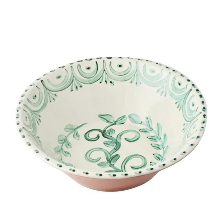 Floral Vine Bowl - Green