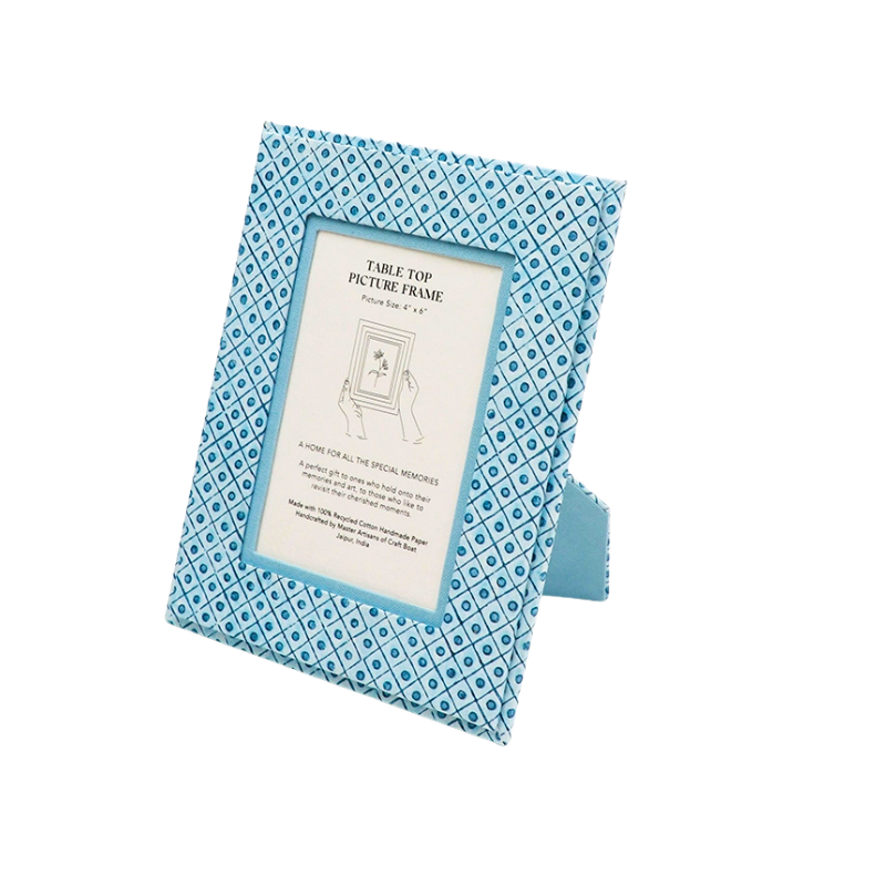 Dot Photo Frame - Blue