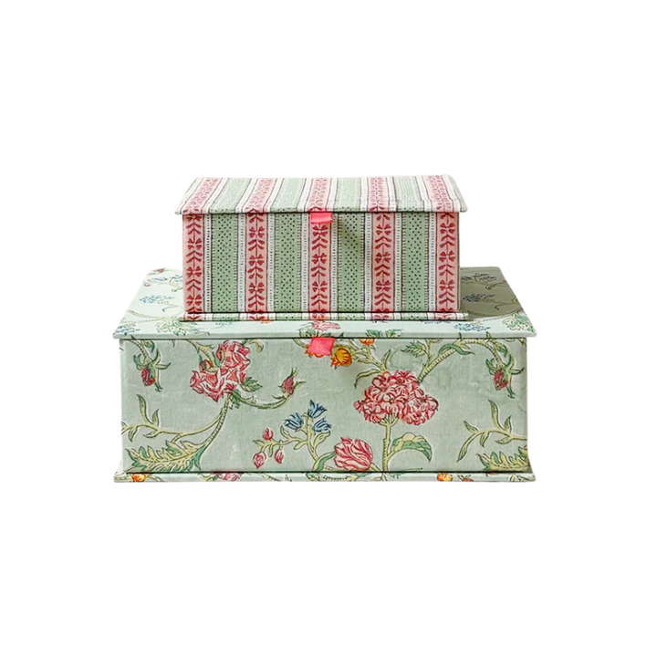 Keepsake Box Set - Floral & Stripe