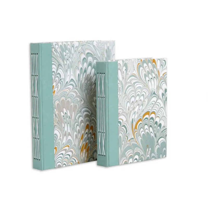 Exposed Binding Marbled Journals