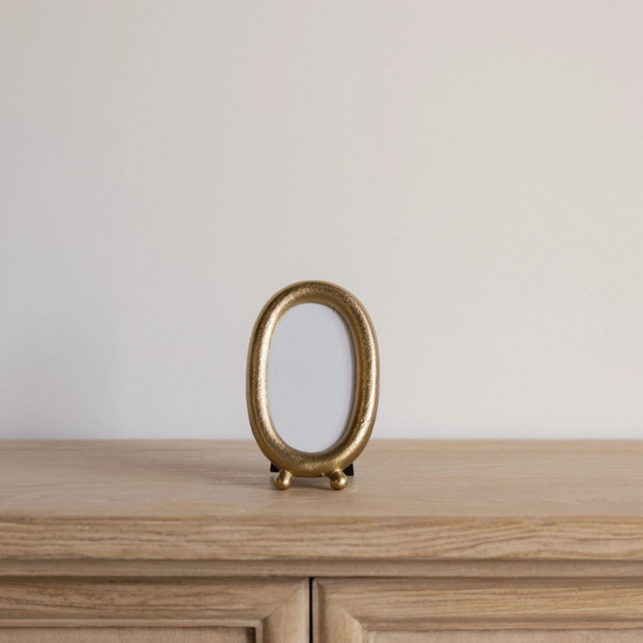 Brushed Brass Photo Frame Oval