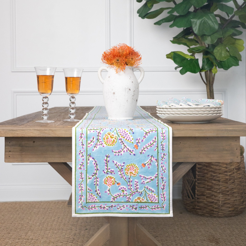 Climbing Dahlia Table Runner